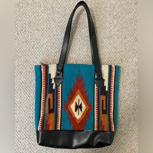 Southwest-style Woven Woolen BoHo Tote Bag/ Purse